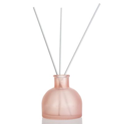 Wholesale Room Luxury Reed Diffuser Bottle 120ml Glass Empty Pink Diffuser Bottles 