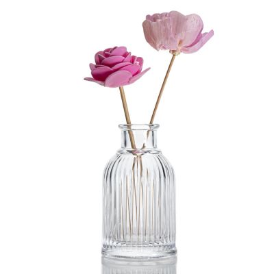 New Design Clear Empty Reed Glass Diffuser Bottle 100ml Aroma Glass Bottle For Room