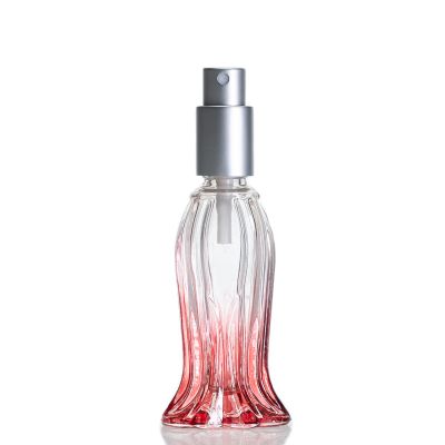 Unique Mermaid Shaped Embossed Crystal Refillable Glass Mini 15ml Perfume Bottles
