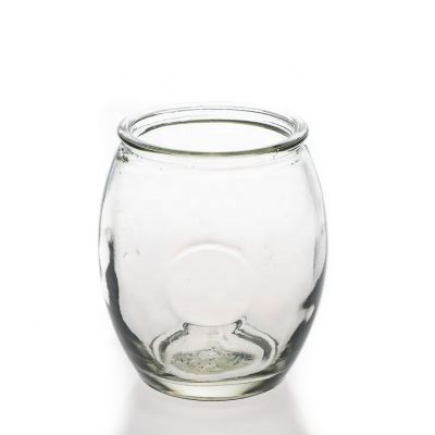 Manufacturer Custom Candle Jar Empty 270ml Clear Glass Candle Container For Home Decoration