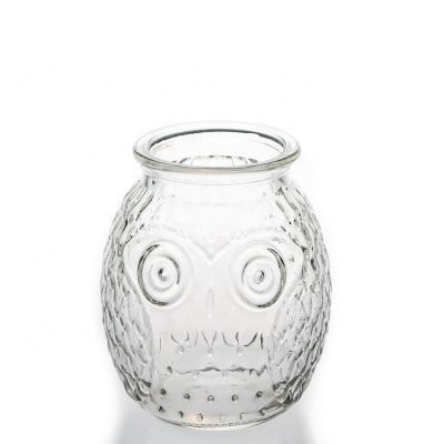 Wholesale Luxury 460ml Home Decor Candle Holder Container Clear Empty Candle Jar 