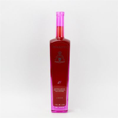 Wholesale 750ml 500ml 65ml Vodka Spirit Glass Bottle for Liquor with Cork