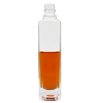 Fashionable custom wholesale high quality empty wine glass bottle liquor bottles 
