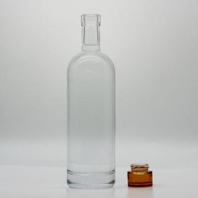 screw caps for clear wine factory price wholesale ginvodka glass bottle