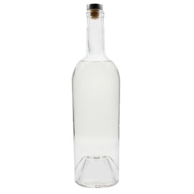wholesale liquor super flint glass vodka brandy whisky glass bottle 750ml