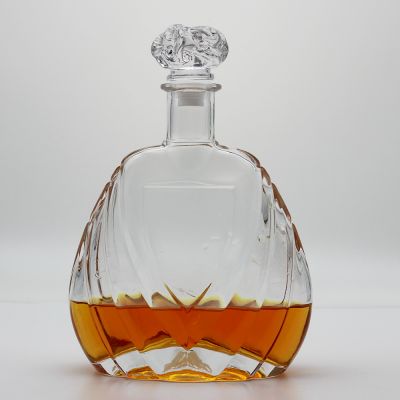 Custom high quality wholesale brandy liquors empty glass bottle for whisky