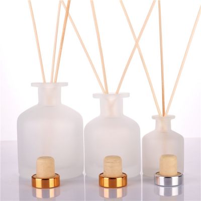 luxury classic square home decoration fragrance diffuser glass bottle