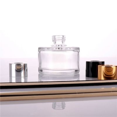 luxury small clear empty round reed diffuser fragrance bottle