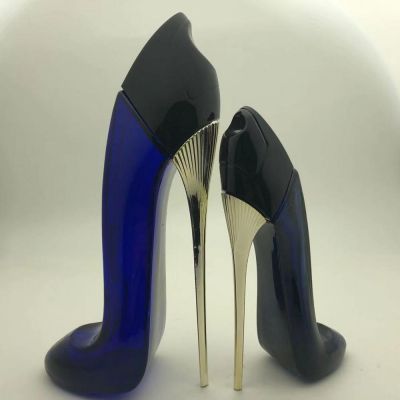 100ml fancy custom glass shoe shape perfume bottle for girl