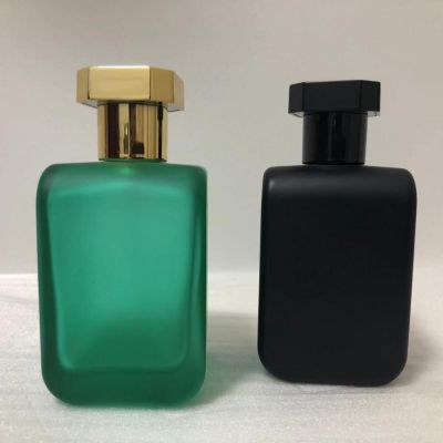 Sunrise customized matt black perfume bottle with cap