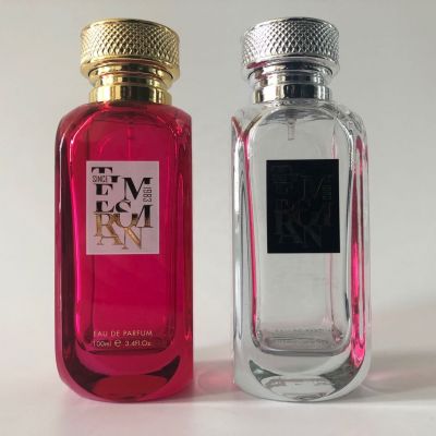 2020 luxury cosmetic 120ml spray bottle for perfume 4oz bottle red 