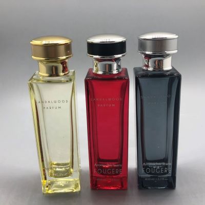 Customized 50ml colored empty perfume bottle