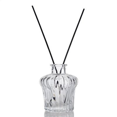 Manufacturer sell fragrance empty bottles 250 ml lantern shape glass reed diffuser bottle