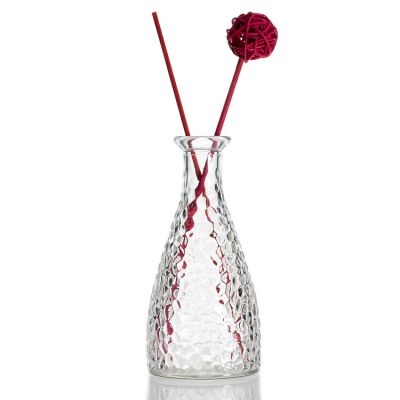 Japanese Style Glass Reed Diffuser Bottle 6oz Glass Vase For Home Decor