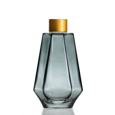 Polyhedron Design Diffuser Fragrance Bottle 200 ML Reed Diffuser Bottle With Dold Lid