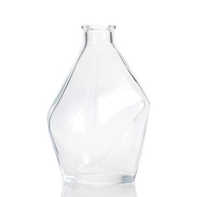 Luxury 250ml Reed Diffuser Bottle Transparent Glass Home Decor Bottle For Gift