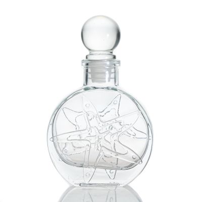 80ml Reed Diffuser Bottle Transparent Glass Perfume Bottle Diffuser Bottle As Gift