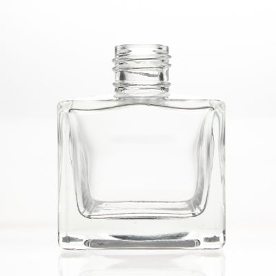 Free Shipping Square Clear Empty 100 ml Perfume Fragrance Bottle Aroma Glass Reed Diffuser Bottle Wholesale