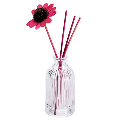 Empty aroma bottle new design 200ml fragrance reed diffuser glass bottles with cork