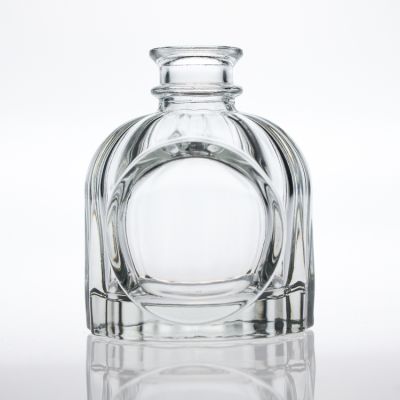Engraving Round Decor Fragrance Bottle 100 ml Clear Empty Perfume Aroma Reed Diffuser Glass Bottle