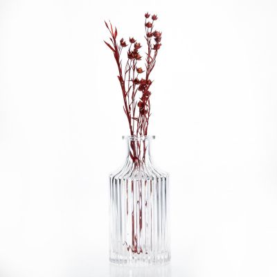Home Decoration 200ML Diffuser Bottles Garden Colour Flower Glass Vase For Wedding Party