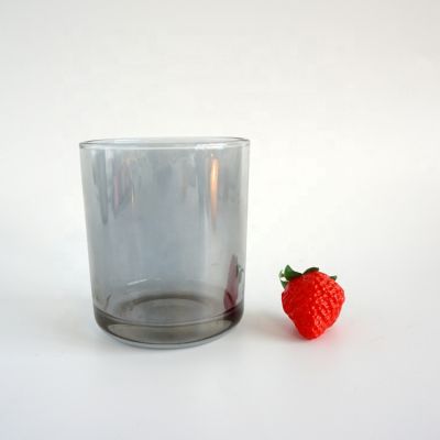 12 oz candle jars translucent shiny grey candle vessel for candle making