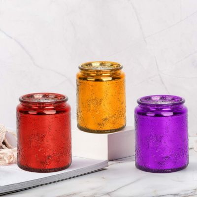 6Pcs Glass Candle Containers Empty galss Candle Jars with Tin Lid for Party Favors Candle Making Gifts
