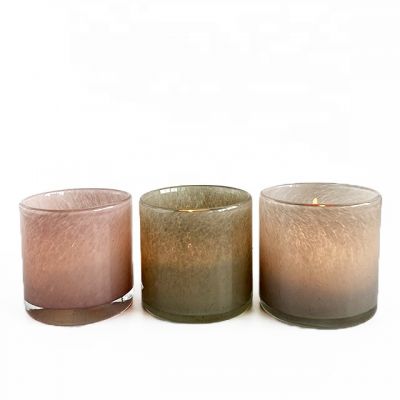 2021 Customized Heat Resistant Luxury Glass Candle Holder Candle Jar