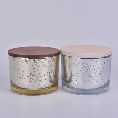 Mercury Glass Candle Jars