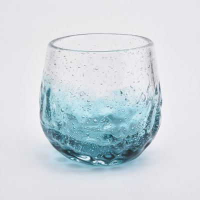 The raindrops effective with spraying glass candle holder for home decorative