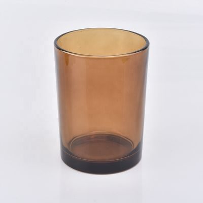 amber glass candle jars wholesale