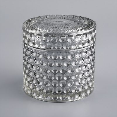 luxury small size glass candle jar container