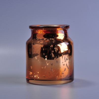 Rose Gold Mercury plating candle glass jars