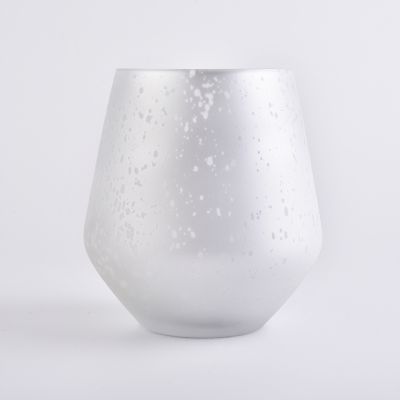 Mercury stemless glass candle holders