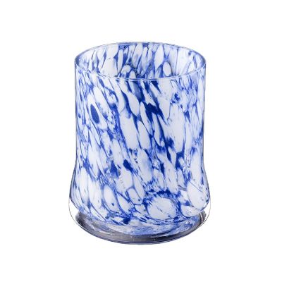 design custom luxury empty wedding glass glossy candle jars