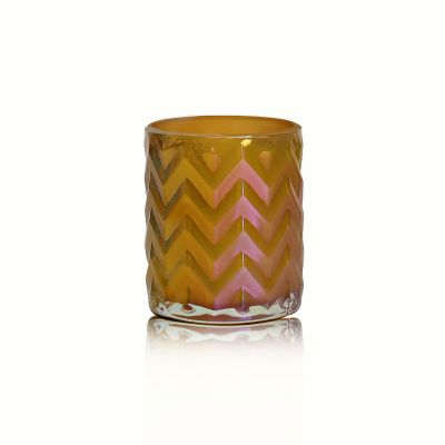 Best selling customized colored decorative glass candle holder