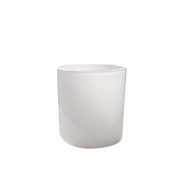 500ml Round shape black white gglass candle jar for decor