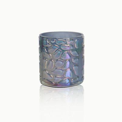 Free sample custom round small glass candle jars tea light candle holder cheap