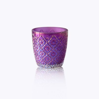 Factory price custom party glass votive pillar candle holder