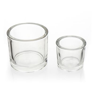 Wholesale Custom Home Decorative 85ml,285ml Empty Clear Glass Candle Jar