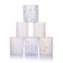 Aromatherapy Candles Long Lasting Candles White Frosted Glass Jar