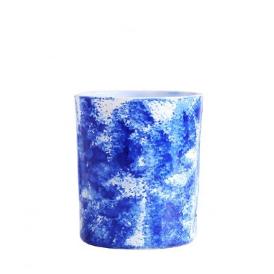 Unique Candle Vessel New Creative Present Empty Containers Blue Candle Jar