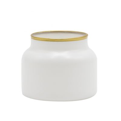 Wholesale Candles Containers White Candle Jars Candle Bowl with Lid