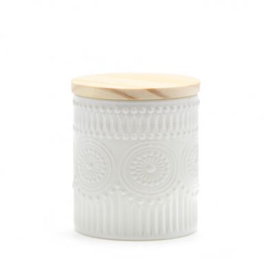 NEW Matte White Candle Jar with Lid Candle Jars in Bulk Glass Jars for Candles