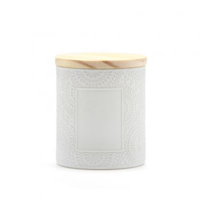Wholesale Custom Candle Jars Glass Candle Jar Bamboo Lid
