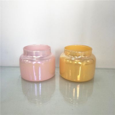 home deco gloss glass candle container