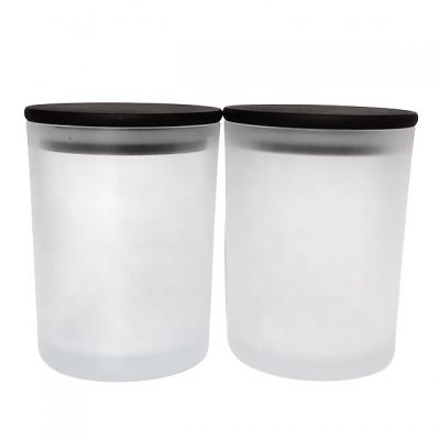 OEM logo frosted matte glass candle jars wholesale