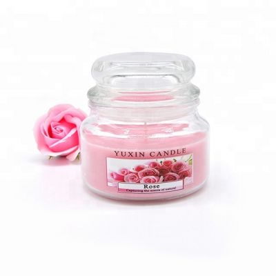 Massage candle holders glass jar with lid