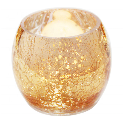 Hot sale eco friendly mini candle jar gold scented candle jars in bulk for home decoration