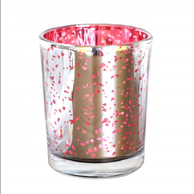 Wholesale hurricane red glass candle jar for sale for home/ wedding /bar decoration